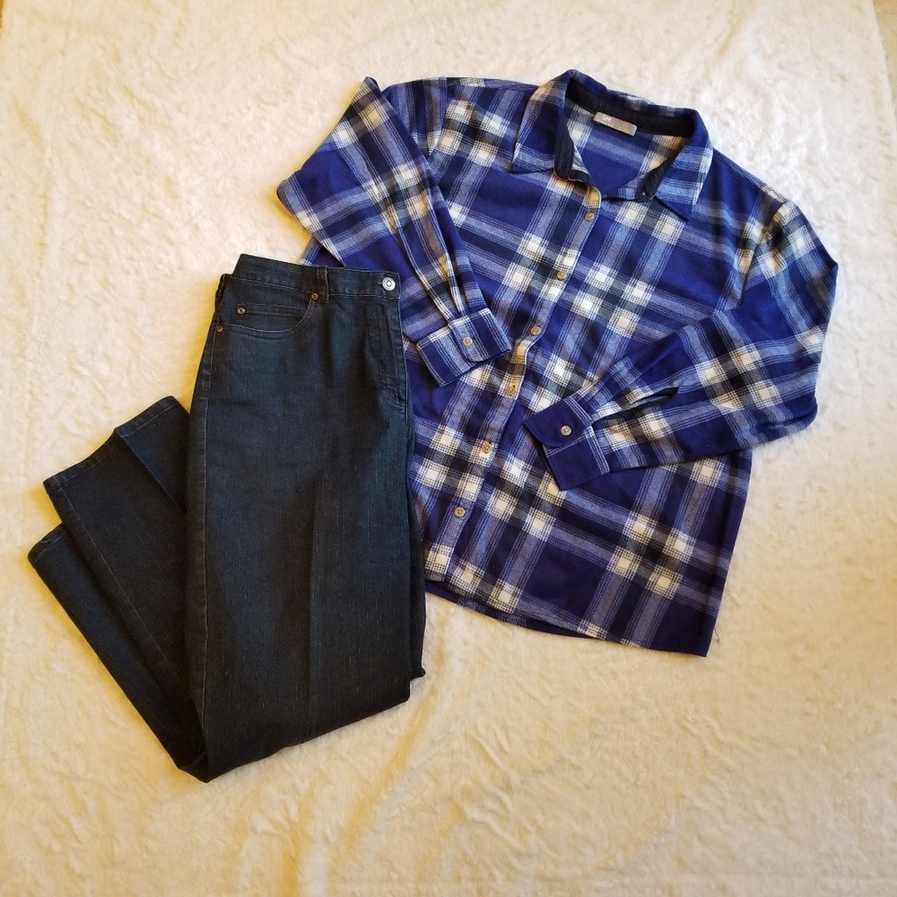 Lee riders flannel button up